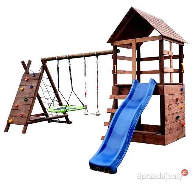 Plac Zabaw do Ogrodu SPIDER SZEROKA Ścianka Łódź