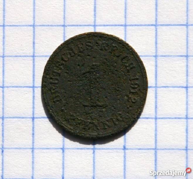 1 PFENNIG 1 FENIG 1912 CESARSTWO NIEMIECKIE Piszczac