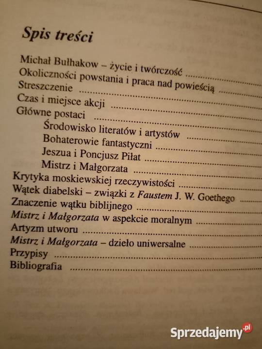 Mistrz i Małgorzata Bułhakow analizy lektury