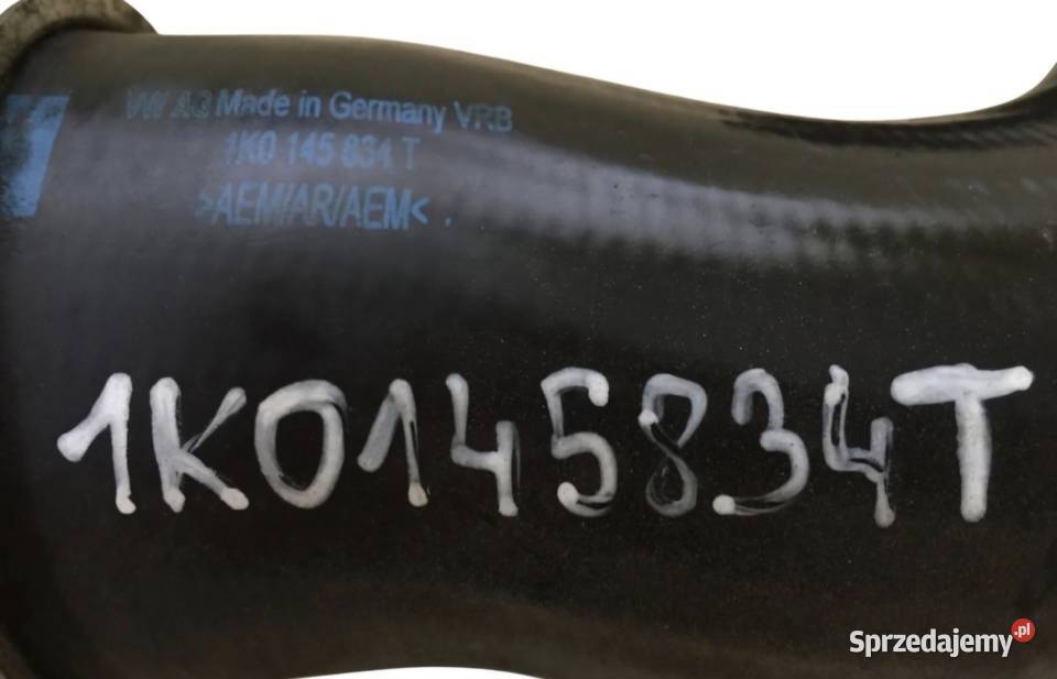 PRZEWÓD POWIETRZA INTERCOOLERA GOLF V A3 8P Pozostałe