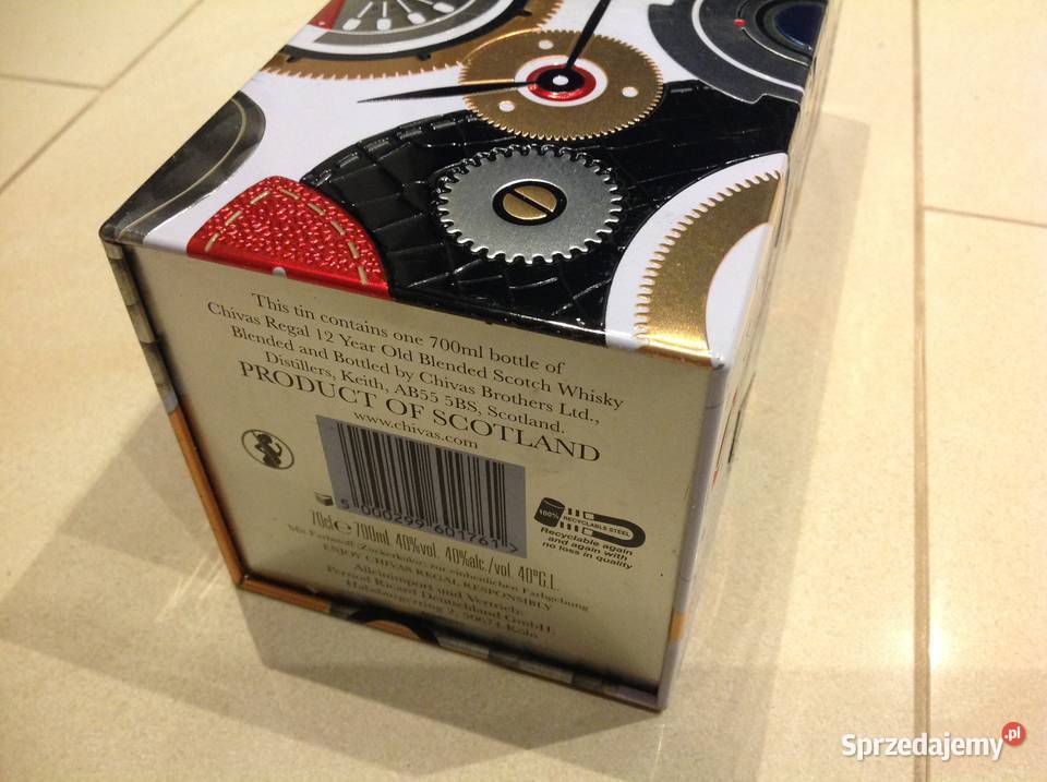 Piękna Kolekcjonerska Puszka CHIVAS REGAL 12 lubuskie Nowa Sól