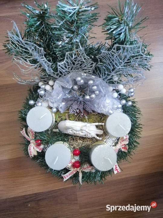 Adwentnik Kompozycja świąteczna z jelonkiem Katowice sprzedam