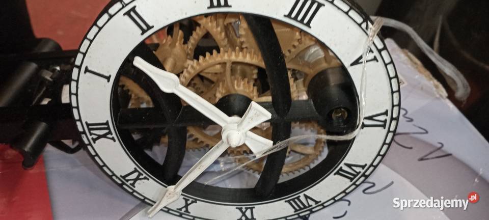 Zegar ścienny z wagą szkieletor plastik Żary