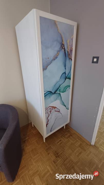 Stylowa retro szafa PRL na nóżkach unikatowy 30cm Warszawa