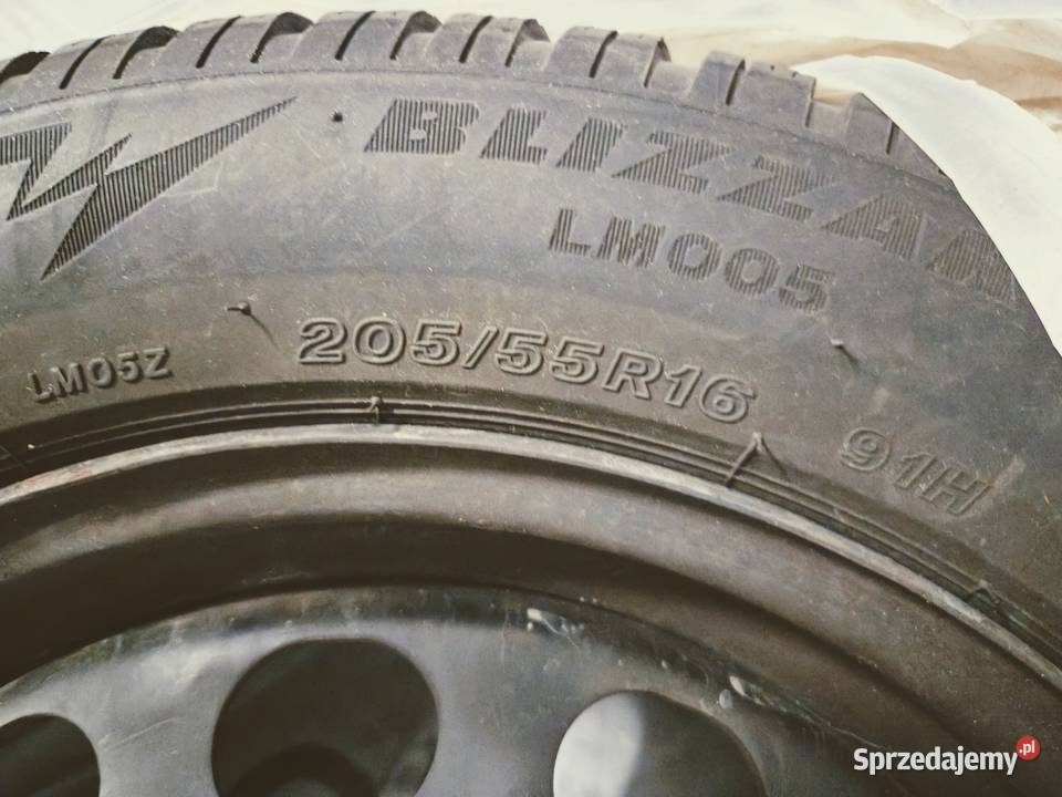 Opony z felgą zimowe Bridgestone Poznań sprzedam