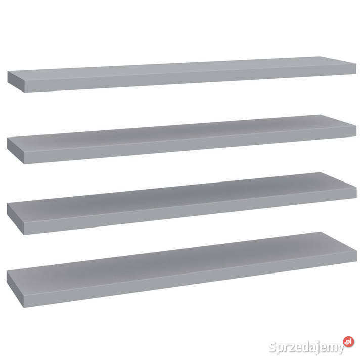 Półki ścienne 4 szare 120x235x38 MDF WM323864 Warszawa