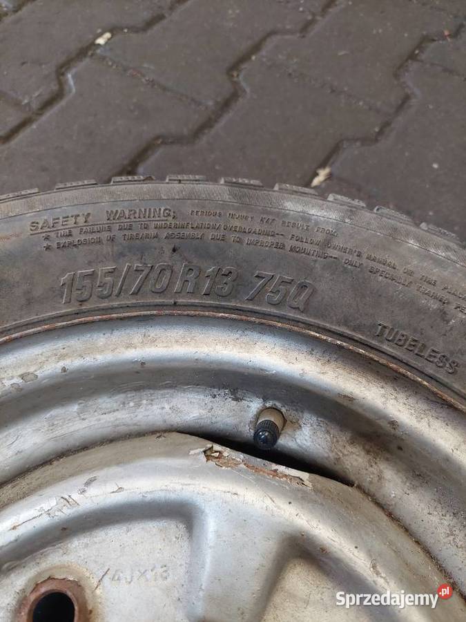 Kolo Felga Opona Trabant 4JX13 15570R13 DDR PRL śląskie Kłobuck sprzedam