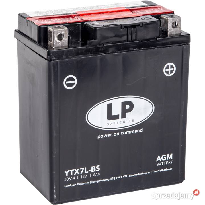Akumulator motocyklowy Landport YTX7LBS 12V 6Ah wielkopolskie Gniezno