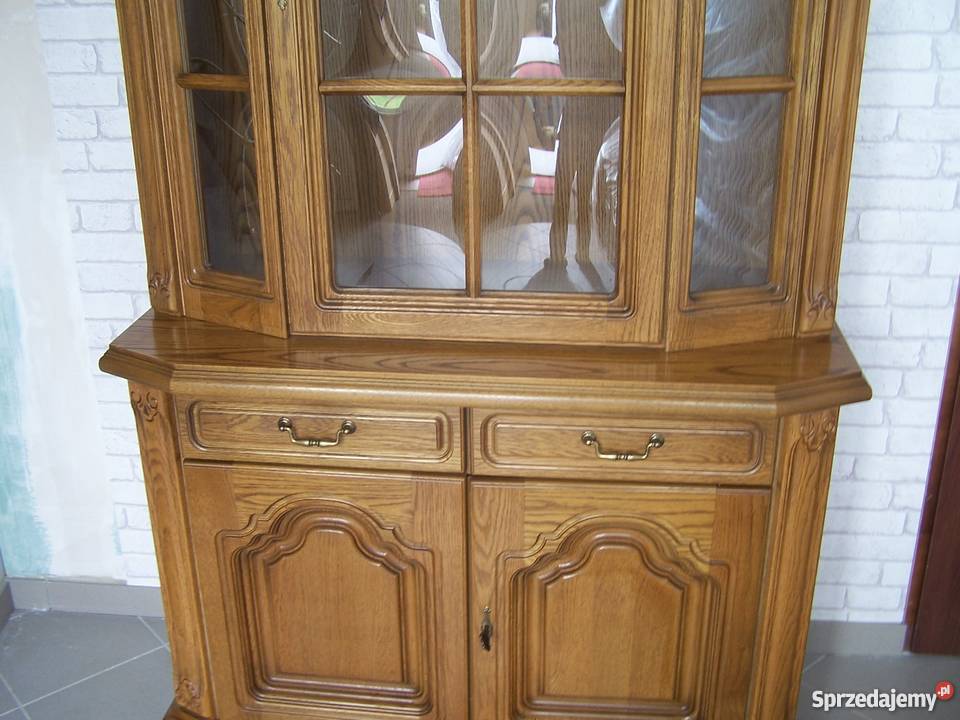 Witryna dębowa witrynka rustikal 115 Jasionów