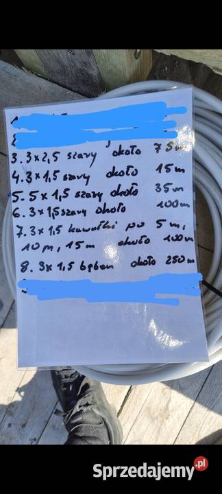 Kable elektryka budowa pomorskie Pinczyn