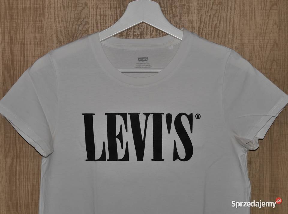 Levis świetna koszulka duże logo 34 XS Inny materiał Wrocław