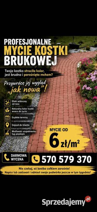Profesjonalne mycie kostki brukowej - efekt jak nowa! Rzeszów