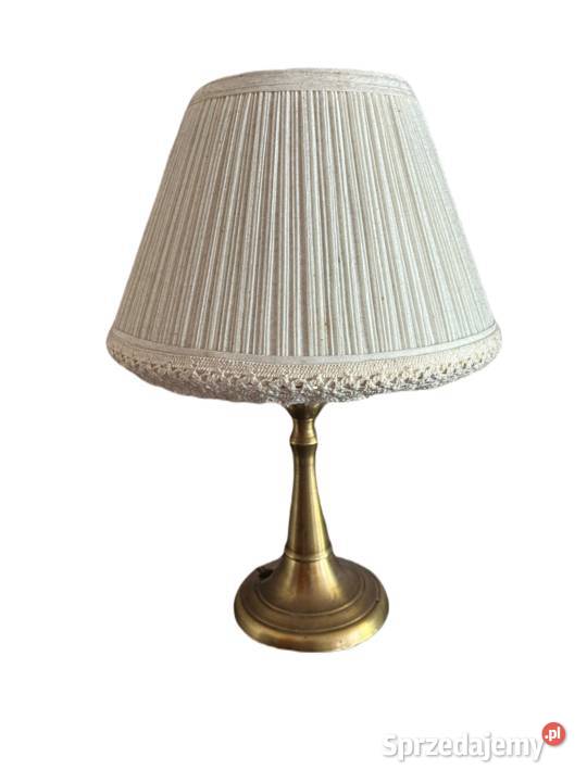 Elegancka lampa stołowa MOSIĘŻNA NOGA Pszczyna sprzedam