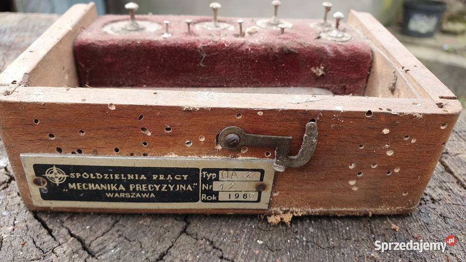 Pudełko do zestawu odważników precyzyjnych Warszawa