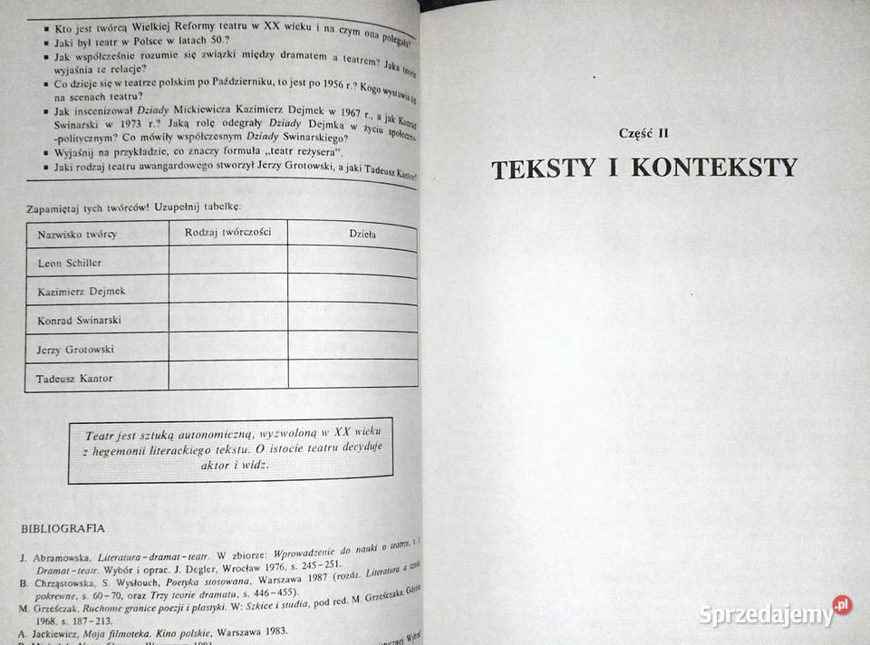 Literatura współczesna Podręcznik klas lubelskie Chełm