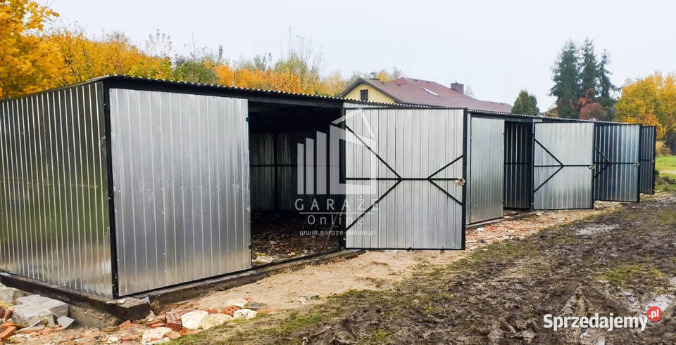 GARAZ BLASZANY RZĄD 175m x 5m 4x Brama ocynk Poznań sprzedam