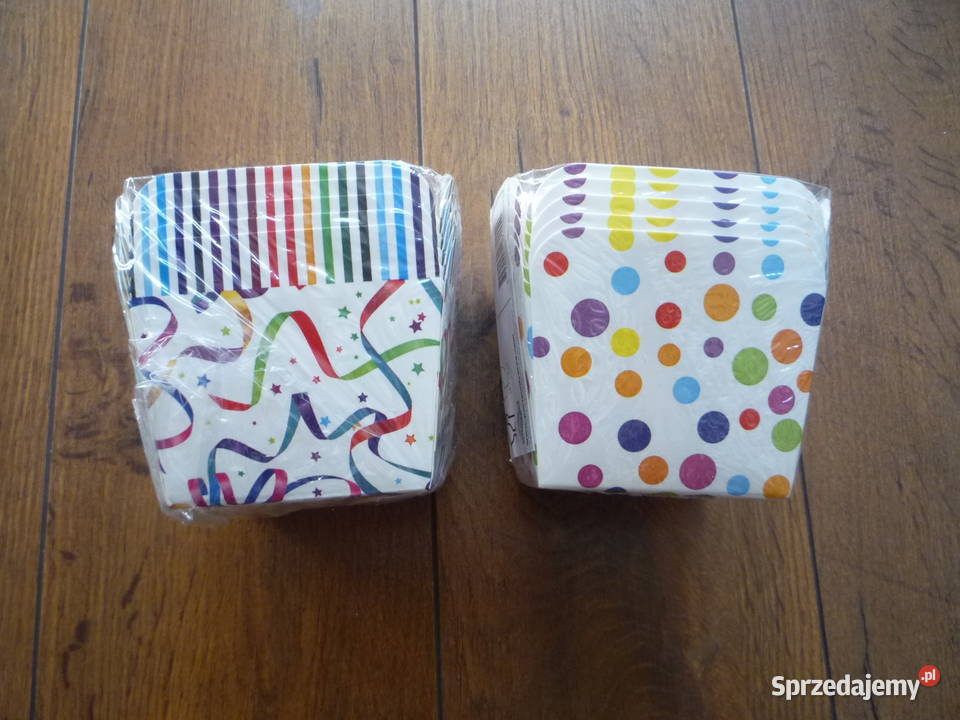 2 opakowania x 5 Pudełka papierowe na chipsy zachodniopomorskie sprzedam