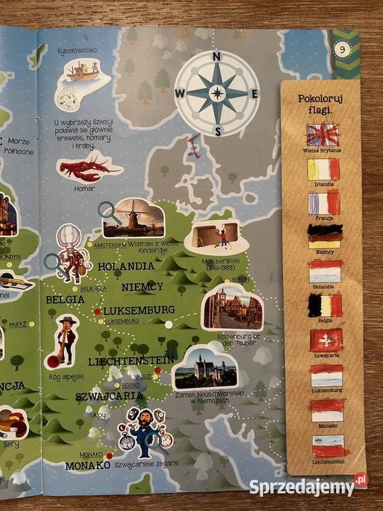 Europy mój atlas europy atlas europy dzieci Dla dzieci Kultura i Rozrywka Wyszków