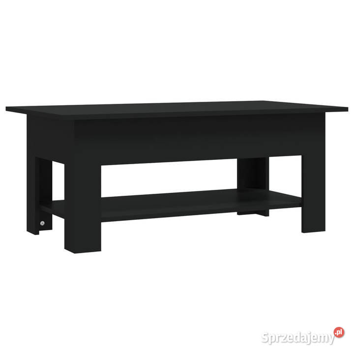 Stolik kawowy czarny 102x55x42 materiał Warszawa sprzedam
