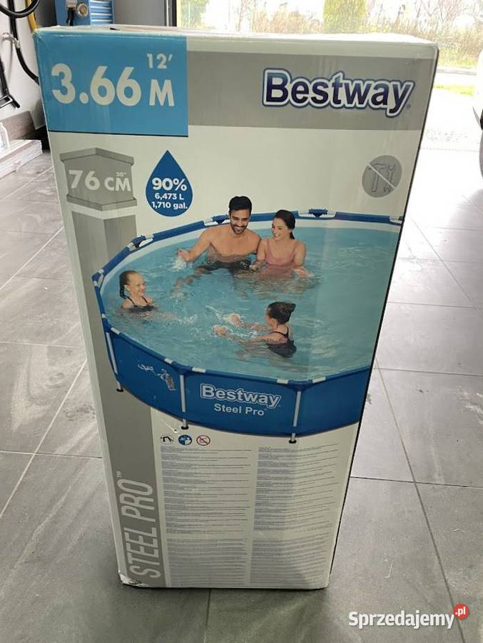 basen ogrodowy bestway 366m x 076m stelażowy z