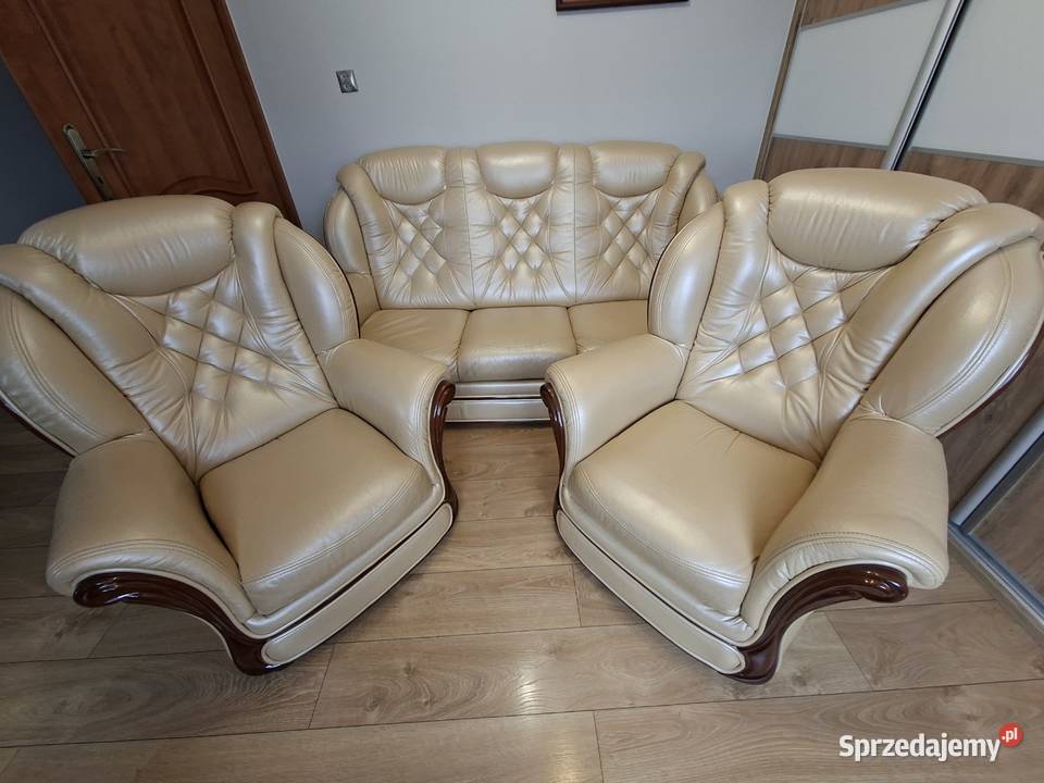 Komplet mebli skórzanych Rudziczka