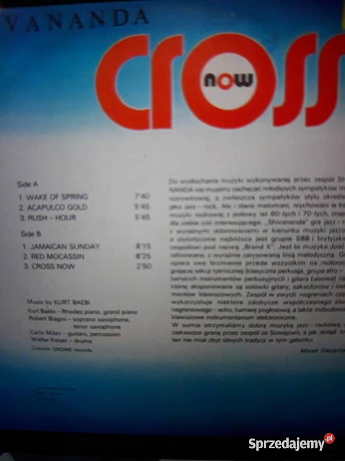 Archiwum szwajcarskiego jazz rocka SHIVANANDA podkarpackie Rzeszów