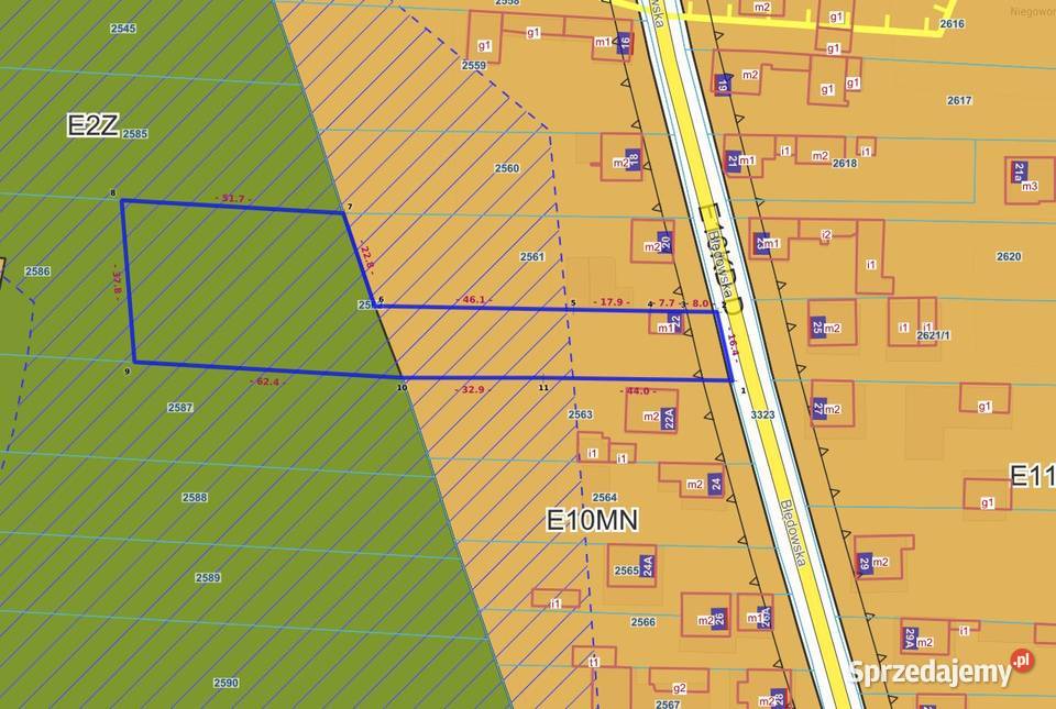 Niegowonice działka budowlanozielona 3 396 m ze Nieruchomości