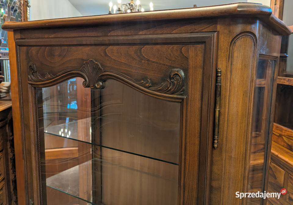 Piękna serwantkawitryna ludwikowska ciemny Dąbrowa Górnicza sprzedam