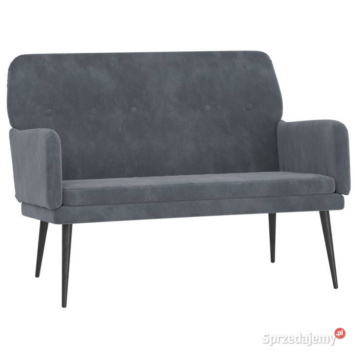 Ławka ciemnoszara 108x79x79 tapicerowana Warszawa