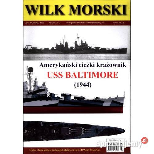 Wilk Morski 32012 USS Baltimore 1944 plany 1350 śląskie