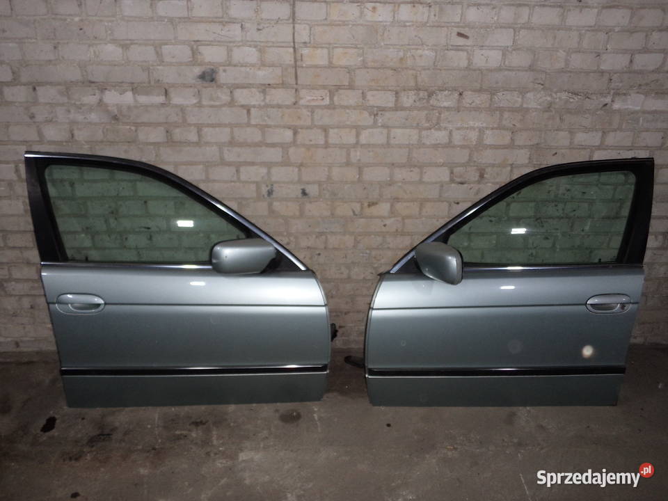 Drzwi przód lewe prawe BMW E39 Glaciergren 334 6 osobowe łódzkie Wieluń