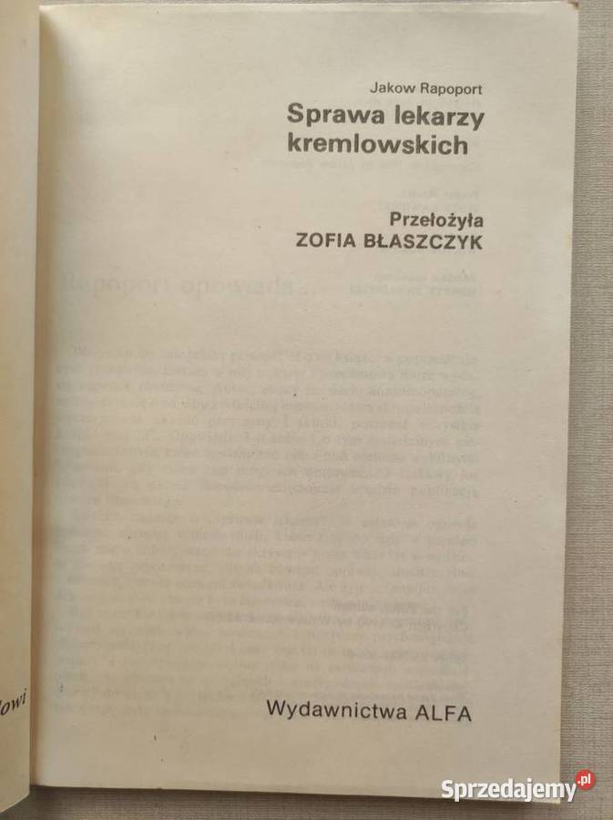 Sprawa lekarzy kremlowskich Jakow Rapoport świętokrzyskie