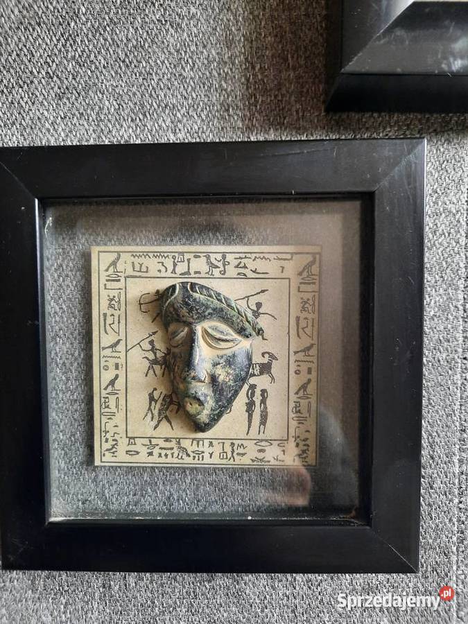 Afroamerykańskie płaskorzeźby ramka szkło Łódź