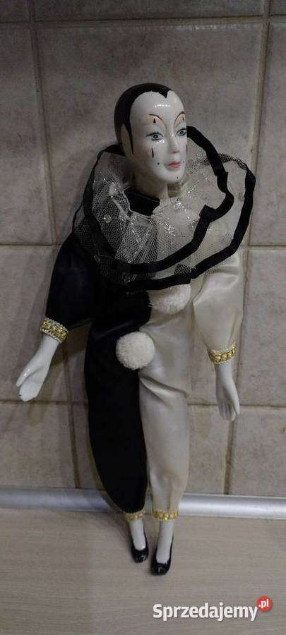 Arlekin włoski z porcelany Lublin