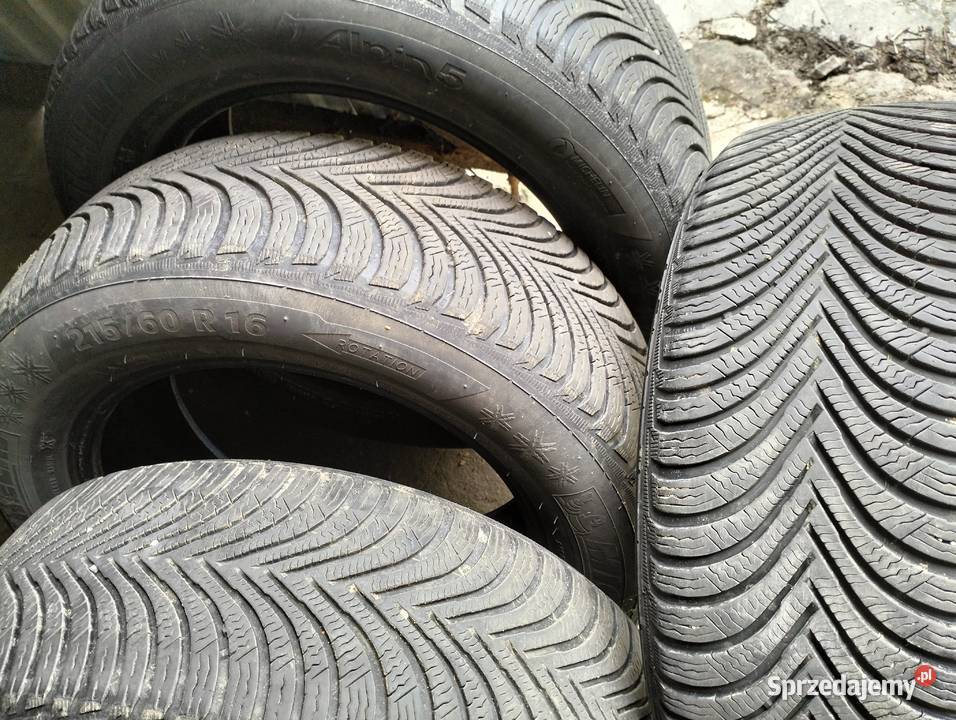 Opony zimowe 21560 R16 MICHELIN Alpin 5 komplet Sadurki sprzedam