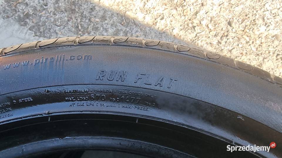 4x OPONY 17 22550r17 Pirelli P7 RFT Run Flat 225 Kraków