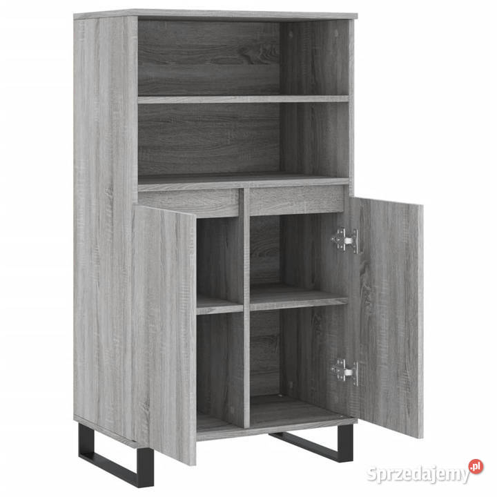 Wysoka szafka szary dąb sonoma 60x36x110 Warszawa