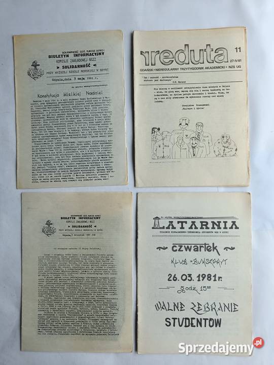 NSZZ Solidarność Biuletyny studenckie 1981