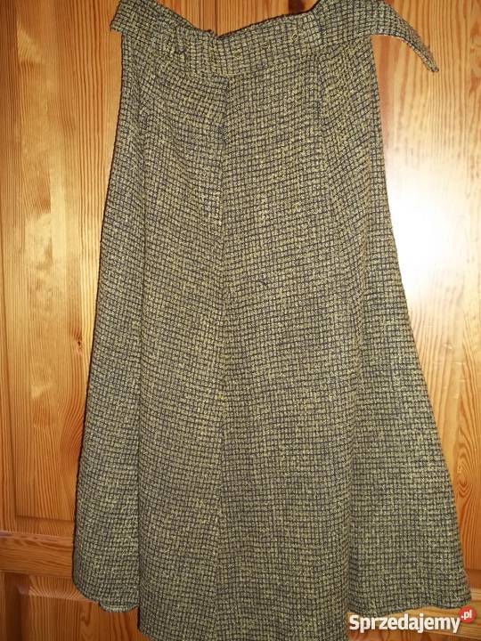 Spódniczka żółtoczarna L Kratka Łódź sprzedam