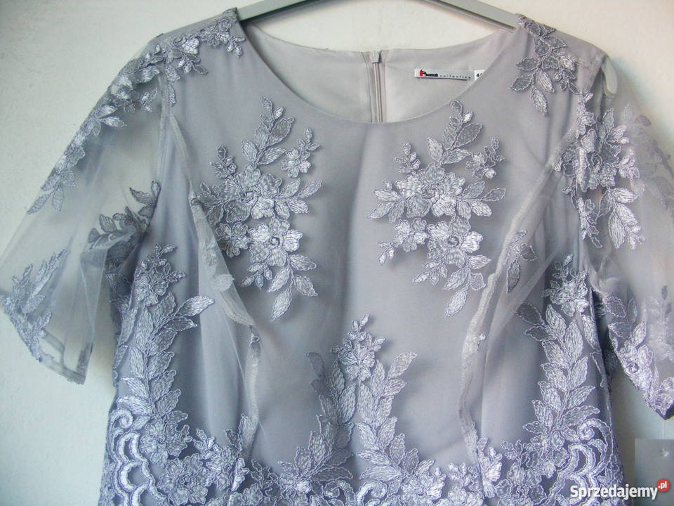 Sukienka MIRABEL siwa nowa Bomak COLLECTION 44