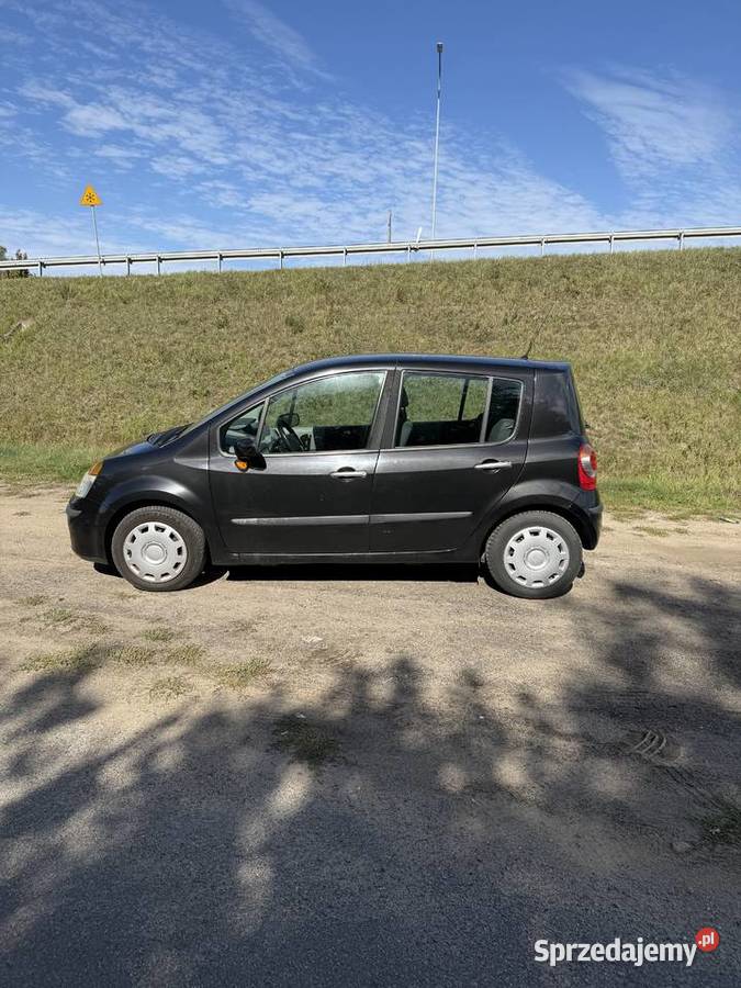 Renault Modus 16 16V 110 2004 r 235 000 Czarny Modus wielkopolskie Błażejewo