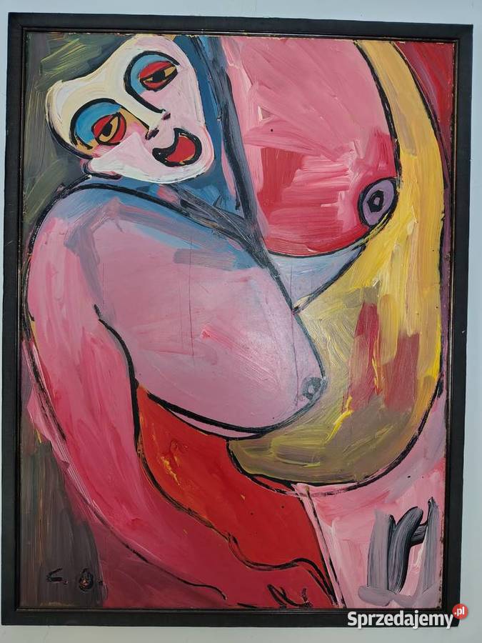 Constant Baruque stary obraz olejny Kartuzy