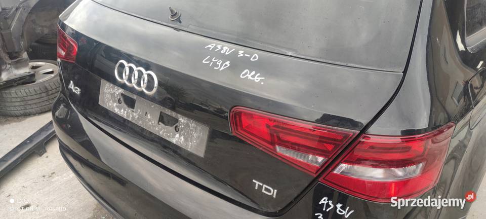 KLAPA TYŁ TYLNA AUDI A3 8V3 3 DRZWI LY9B śląskie