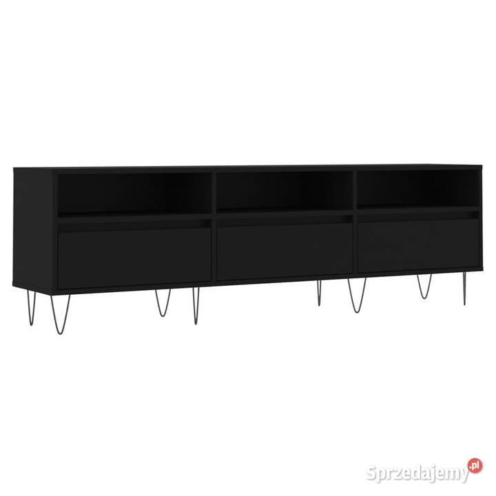 Szafka pod TV czarna 150x30x445 materiał mazowieckie Warszawa