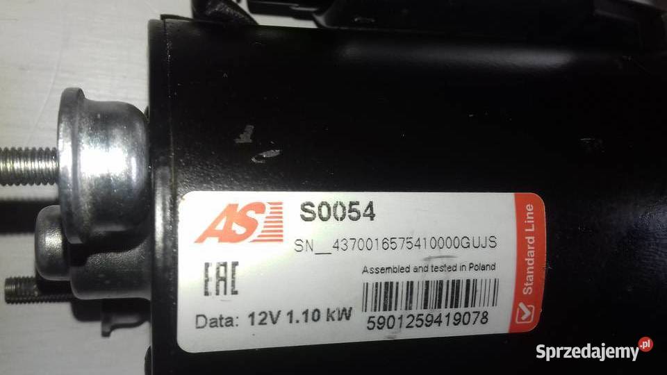 Rozrusznik AS S0054 11kw 16 18 audi vw skoda Jaworzno