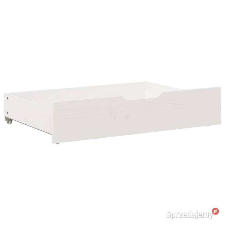 Szuflady pod łóżko 2 białe 80x55x16 drewno Warszawa