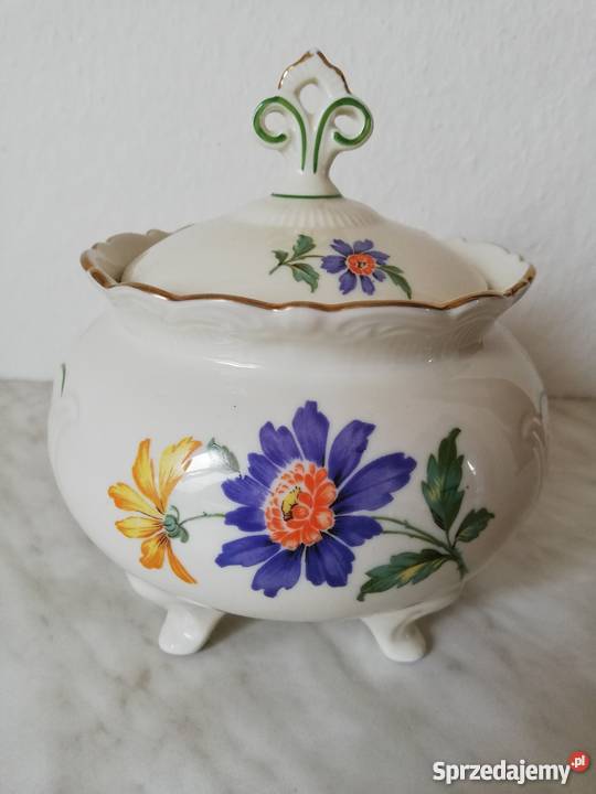 Bomboniera na nóżkach Porcelana i szkło Gorlice sprzedam