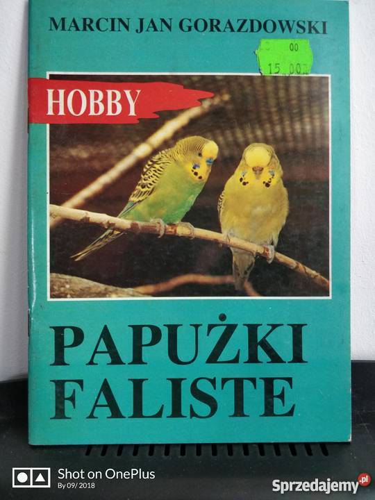 Książka zwierzęta Papużki Faliste Nysa