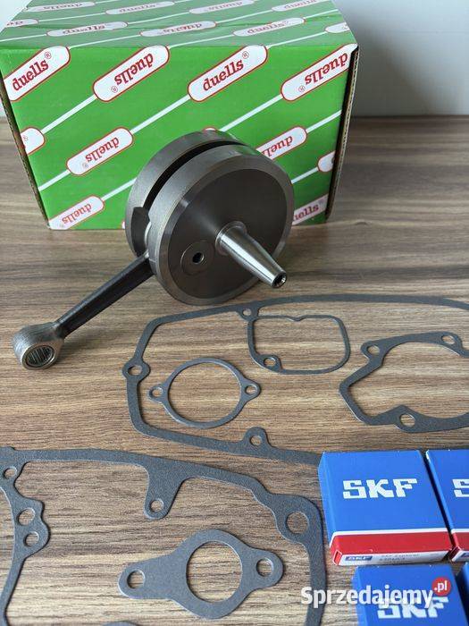 NOWY KOMPLETNY WAŁ KORBOWY DUELLS ŁOŻYSKA