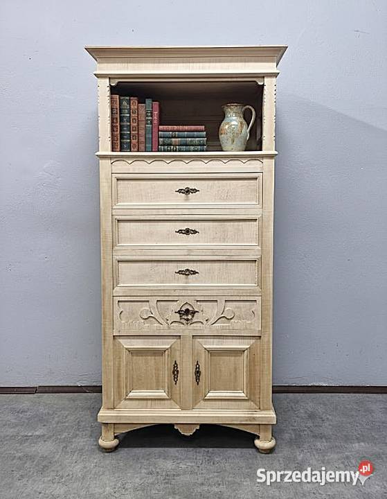 Ładny Dębowy Słupek Secesyjny AntykiMarki mazowieckie Marki sprzedam